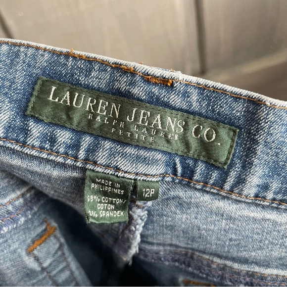 Vintage Ralph Lauren Denim Jeans cotton spandex stretch relaxed‎ straight 12P - Picture 2 of 5